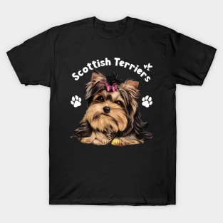 Tiny Terrors Chic Yorkshire Terrier Tee for Dog Lovers Everywhere T-Shirt